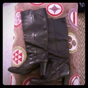 Jcrew dark brown knee high boots